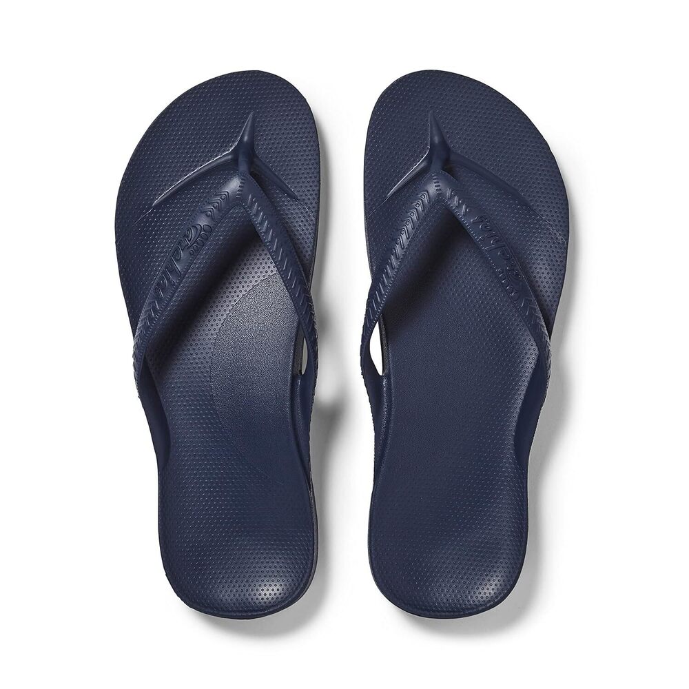 Orthopedic Flip Flops with Arch Support Navy Men 8/9